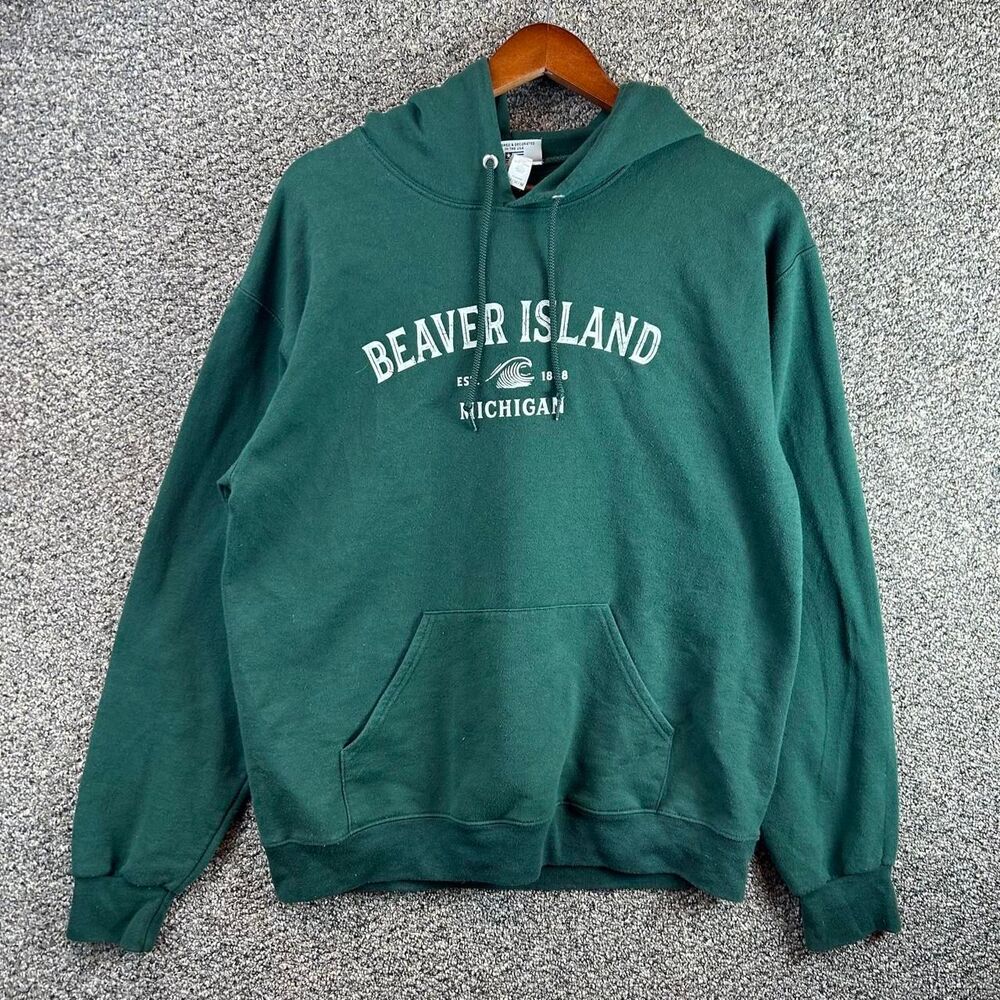 Unbranded Men's Green Hoodie